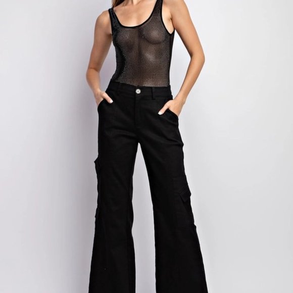 Jillian Rhinestone Tulle Bodysuit - Picture 6 of 7